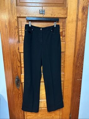 Rafaella Black Pull-On Pants